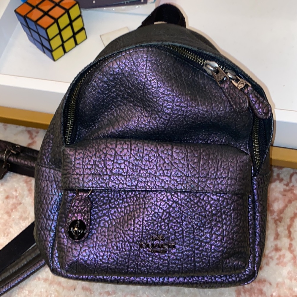 Coach Metallic backpack small